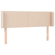 Горна табла за легло, капучино,147x16x78/88 см, изкуствена кожа