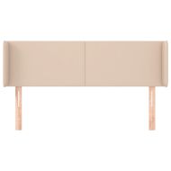 Горна табла за легло, капучино,147x16x78/88 см, изкуствена кожа