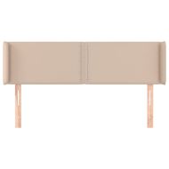 Горна табла за легло, капучино,147x16x78/88 см, изкуствена кожа