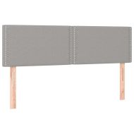 Боксспринг легло с матрак, светлосиво, 140x200 см, плат