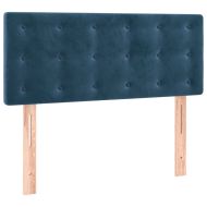 Боксспринг легло с матрак, тъмносиня, 90x190 см, кадифе