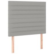 Боксспринг легло с матрак, светлосиво, 80x200 см, плат