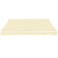 Сгъваема тента с ръчно задвижване, 600 см, кремава