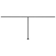 Свободностоящ ръчно прибиращ се сенник, 600x350 см, жълто/бяло