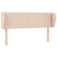 Горна табла с уши, капучино,147x23x78/88 см, изкуствена кожа