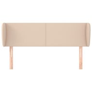 Горна табла с уши, капучино,147x23x78/88 см, изкуствена кожа