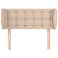 Горна табла с уши, капучино, 93x23x78/88 см, изкуствена кожа