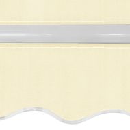 Сгъваема тента с ръчно задвижване, 400 см, кремава