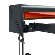 Прибираща се тента оранжево и кафяво 4x3 м плат и алуминий