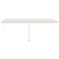 Свободностояща автоматична тента, 600x300 см, кремава