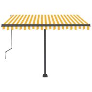 Свободностояща автоматична тента, 300x250 см, жълто/бяло