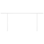 Автоматично прибиращ се сенник с прътове, 6x3 м, кремав