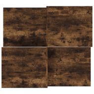 Кафе маси, 2 бр, опушен дъб, инженерно дърво