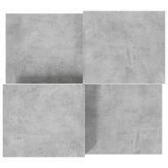 Маси за кафе, 2 бр, бетонно сиво, инженерно дърво