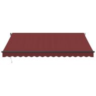 Автоматично прибираща се тента, бордо, 400x300 см