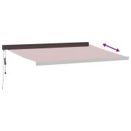 Автоматично прибираща се тента, бордо, 400x300 см