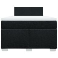 Боксспринг легло с матрак, черно, 120x200 см, плат