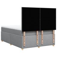 Боксспринг легло с матрак, светлосиво, 140x190 см плат