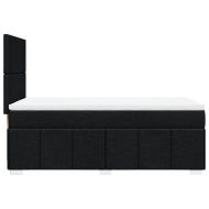 Боксспринг легло с матрак, черна, 90x190 см, плат