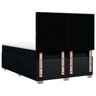 Боксспринг легло с матрак, черно, 160x200 см, плат