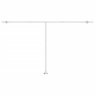 Автоматичен сенник LED и сензор за вятър 500x300 см синьо-бял