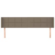 Горна табла за легло, таупе, 183x16x78/88 см, плат