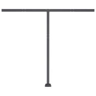 Ръчно прибираща се тента с LED, 300x250 см, антрацит