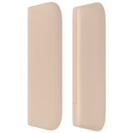 Горна табла за легло, капучино,147x16x78/88 см, изкуствена кожа