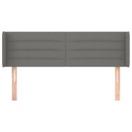 Горна табла за легло, тъмносива, 147x16x78/88 см, плат