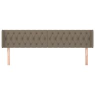 Горна табла за легло, таупе, 183x16x78/88 см, плат