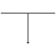 Свободностояща автоматична тента, 400x350 см, жълто/бяло