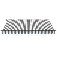 Автоматично прибираща се тента с LED антрацит и бял 400x350 см