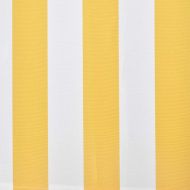 Сгъваема тента, моторизирана, 400 см, жълто/бяло