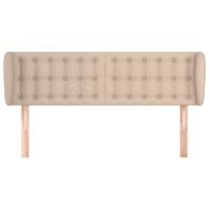 Горна табла с уши, капучино,147x23x78/88 см, изкуствена кожа