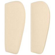 Горна табла за легло с уши, кремава, 147x23x78/88 см, плат