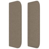 Горна табла за легло, таупе, 83x16x78/88 см, плат