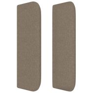 Горна табла за легло, таупе, 163x16x78/88 см, плат