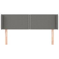 Горна табла за легло, тъмносива, 147x16x78/88 см, плат