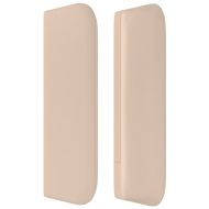 Горна табла за легло, капучино, 93x16x78/88 см, изкуствена кожа