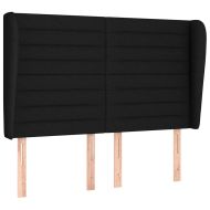 Боксспринг легло с матрак, черно, 140x200 см, плат