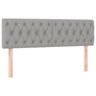 Боксспринг легло с матрак, светлосиво, 140x190 см плат