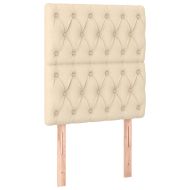 Боксспринг легло с матрак, кремава, 80x200 см, плат