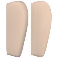 Горна табла с уши, капучино,103x23x78/88 см, изкуствена кожа