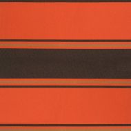 Прибираща се тента оранжево и кафяво 4,5x3 м плат и алуминий