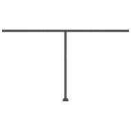 Автоматичен сенник, LED и сензор за вятър, 450x300 см, антрацит