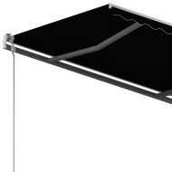 Автоматично прибиращ се сенник с прътове 3,5x2,5 м антрацит