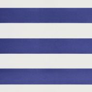 Автоматично прибираща се тента, синьо и бяло, 5x3 м