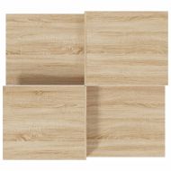 Кафе маси, 2 бр, дъб сонома, инженерно дърво