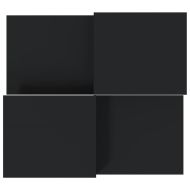 Кафе маси, 2 бр, черни, инженерно дърво