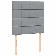 Боксспринг легло с матрак, светлосива, 90x190 см, плат